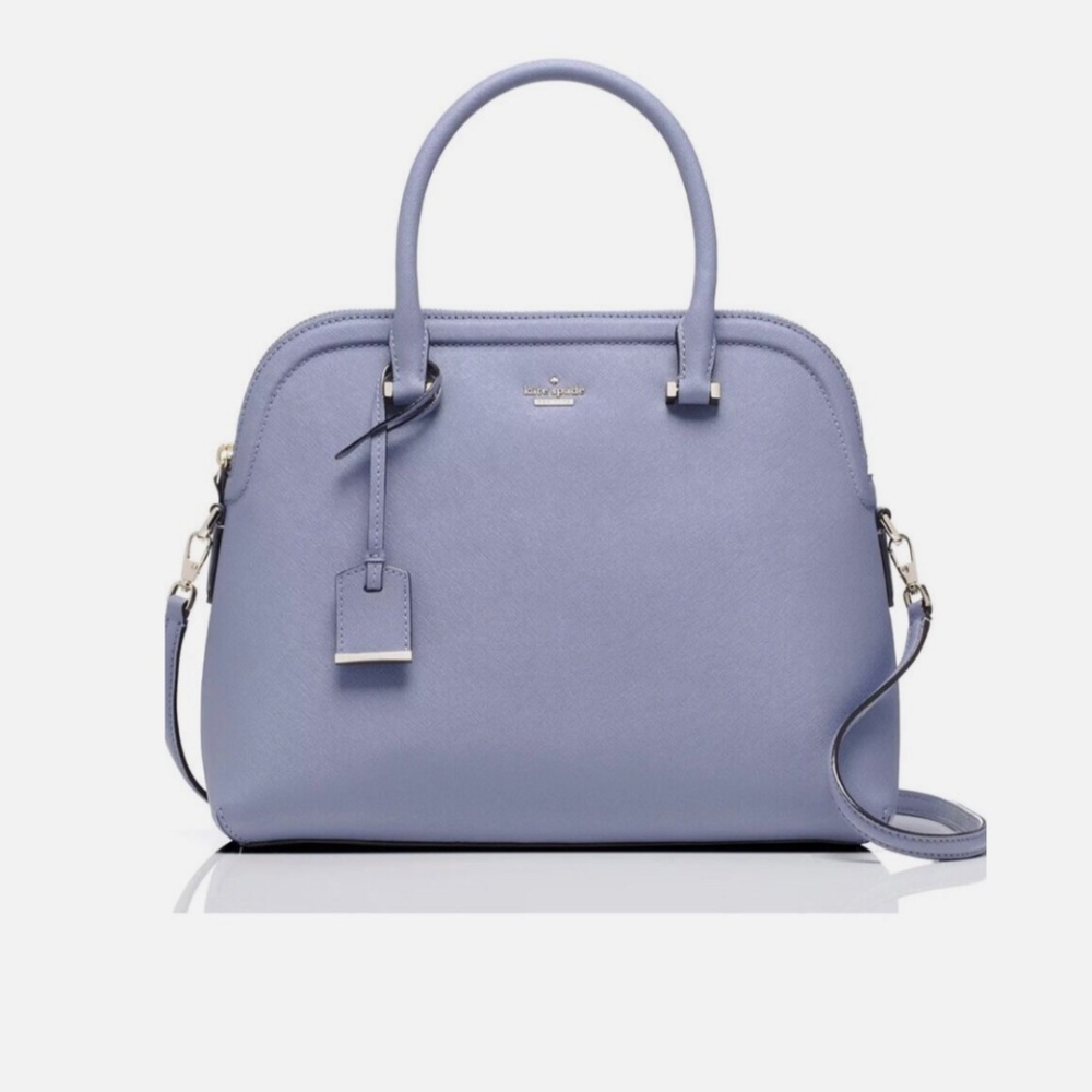 Kate Spade Cameron Street Oyster Blue Leather Margot Satchel